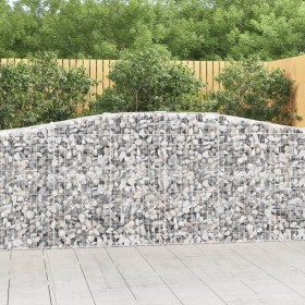 Cestas de gaviones 2 uds forma de arco hierro 400x50x100/120 cm en Macetas y jardineras | Comprar online en Foru.es