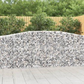 Cestas de gaviones 2 uds forma de arco hierro 400x50x100/120 cm en Macetas y jardineras | Comprar online en Foru.es
