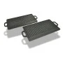 Placa parrilla de hierro fundido reversible 38x23cm 2 unidades de vidaXL, Planchas - Ref: Foro24-50127, Precio: 51,93 €, Desc...