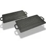 Placa parrilla de hierro fundido reversible 38x23cm 2 unidades de vidaXL, Planchas - Ref: Foro24-50127, Precio: 51,93 €, Desc...