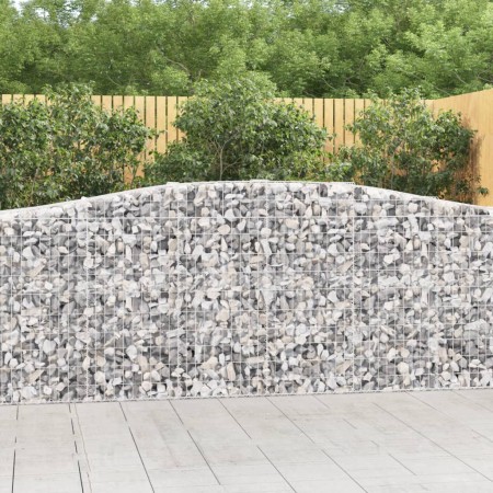Cestas de gaviones 15 uds forma de arco hierro 400x50x100/120cm en Macetas y jardineras | Comprar online en Foru.es