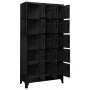 Taquilla de acero negro 90x40x180 cm de vidaXL, Taquillas y armarios de almacenamiento - Ref: Foro24-339822, Precio: 341,21 €...