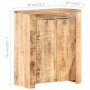 Aparador de madera de mango rugosa 59x33x75 cm de vidaXL, Aparadores - Ref: Foro24-320212, Precio: 211,34 €, Descuento: %