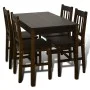 Mesa de comedor y 4 sillas madera marrón de vidaXL, muebles para cocinas y comedores - Ref: Foro24-241221, Precio: 304,38 €, ...
