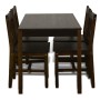Mesa de comedor y 4 sillas madera marrón de vidaXL, muebles para cocinas y comedores - Ref: Foro24-241221, Precio: 280,78 €, ...