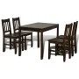Mesa de comedor y 4 sillas madera marrón de vidaXL, muebles para cocinas y comedores - Ref: Foro24-241221, Precio: 304,38 €, ...