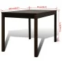 Mesa de comedor y 4 sillas madera marrón de vidaXL, muebles para cocinas y comedores - Ref: Foro24-241221, Precio: 304,38 €, ...