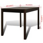 Mesa de comedor y 4 sillas madera marrón de vidaXL, muebles para cocinas y comedores - Ref: Foro24-241221, Precio: 280,78 €, ...