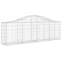 Cesta de gaviones forma arco hierro galvanizado 200x30x60/80 cm en Macetas y jardineras | Comprar online en Foru.es