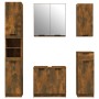 Set muebles de baño 5 piezas madera contrachapada roble ahumado de vidaXL, Muebles de baño - Ref: Foro24-3115857, Precio: 262...