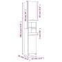 Set muebles de baño 5 piezas madera contrachapada roble ahumado de vidaXL, Muebles de baño - Ref: Foro24-3115857, Precio: 262...