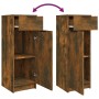 Set de muebles baño 3 pzas madera contrachapada roble ahumado de vidaXL, Muebles de baño - Ref: Foro24-3115873, Precio: 162,7...