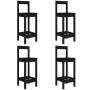 Set de mesa y taburetes altos jardín 5 piezas madera pino negro de vidaXL, Conjuntos de jardín - Ref: Foro24-3154744, Precio:...