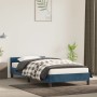 Estructura cama con cabecero terciopelo azul oscuro 100x200 cm de vidaXL, Camas y somieres - Ref: Foro24-347559, Precio: 82,6...