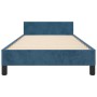 Estructura cama con cabecero terciopelo azul oscuro 100x200 cm de vidaXL, Camas y somieres - Ref: Foro24-347559, Precio: 82,6...