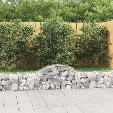 Cestas de gaviones 18 uds forma de arco hierro 200x30x40/60 cm en Macetas y jardineras | Comprar online en Foru.es