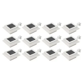 White square outdoor solar lamps 12 pcs LED 12 cm by vidaXL, Outdoor lighting - Ref: Foro24-277137, Price: 77,45 €, Discount: %