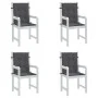 Cojín silla jardín respaldo bajo 4 uds tela Oxford antracita de vidaXL, Cojines para sillas y sofás - Ref: Foro24-47549, Prec...