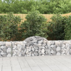 Cestas de gaviones 14 uds forma de arco hierro 200x30x60/80 cm en Macetas y jardineras | Comprar online en Foru.es