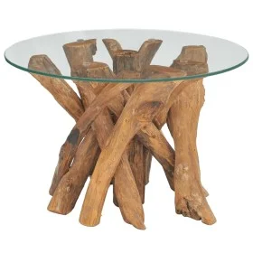 Mesa de centro de madera maciza de teca 60 cm de vidaXL, Mesas de centro - Ref: Foro24-243473, Precio: 202,64 €, Descuento: %