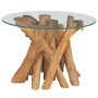 Mesa de centro de madera maciza de teca 60 cm de vidaXL, Mesas de centro - Ref: Foro24-243473, Precio: 214,47 €, Descuento: %