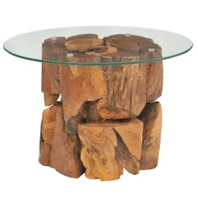 Mesa de centro de madera flotante de teca maciza 60 cm de vidaXL, Mesas de centro - Ref: Foro24-243474, Precio: 152,79 €, Des...