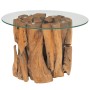 Mesa de centro de madera flotante de teca maciza 60 cm de vidaXL, Mesas de centro - Ref: Foro24-243474, Precio: 155,19 €, Des...