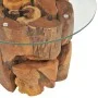 Mesa de centro de madera flotante de teca maciza 60 cm de vidaXL, Mesas de centro - Ref: Foro24-243474, Precio: 152,79 €, Des...