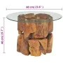 Mesa de centro de madera flotante de teca maciza 60 cm de vidaXL, Mesas de centro - Ref: Foro24-243474, Precio: 152,79 €, Des...
