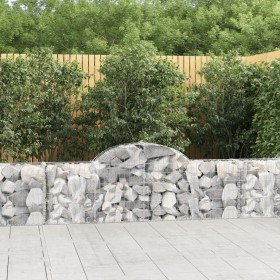 Cestas de gaviones 20 uds forma de arco hierro 200x30x60/80 cm en Macetas y jardineras | Comprar online en Foru.es