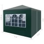Carpa para celebraciones verde 3x3 m de vidaXL, Carpas y cenadores - Ref: Foro24-45099, Precio: 78,95 €, Descuento: %