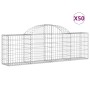 Cestas de gaviones 50 uds forma de arco hierro 200x30x60/80 cm en Macetas y jardineras | Comprar online en Foru.es