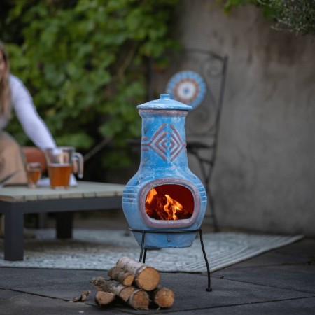RedFire Chimenea Colima arcilla azul/rojo 86031 de RedFire, Chimeneas - Ref: Foro24-411832, Precio: 119,50 €, Descuento: %