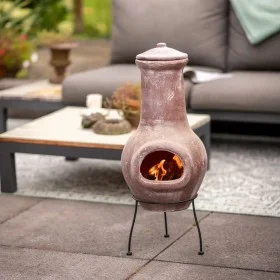 RedFire Chimenea Salamanca rojo oscuro 36x36x85 cm arcilla de RedFire, Chimeneas - Ref: Foro24-423893, Precio: 166,94 €, Desc...