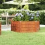 Arriate oxidado de acero corten 129x129x45 cm de vidaXL, Maceteros y jardineras - Ref: Foro24-151946, Precio: 45,50 €, Descue...