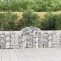 Cestas de gaviones 10 uds forma de arco hierro 200x30x80/100 cm en Macetas y jardineras | Comprar online en Foru.es