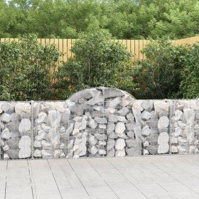 Cestas de gaviones 10 uds forma de arco hierro 200x30x80/100 cm en Macetas y jardineras | Comprar online en Foru.es