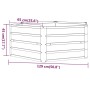 Arriate oxidado de acero corten 129x129x45 cm de vidaXL, Maceteros y jardineras - Ref: Foro24-151946, Precio: 49,08 €, Descue...