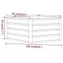 Arriate oxidado de acero corten 129x129x45 cm de vidaXL, Maceteros y jardineras - Ref: Foro24-151946, Precio: 45,50 €, Descue...