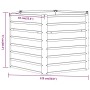 Arriate oxidado de acero corten 129x129x77 cm de vidaXL, Maceteros y jardineras - Ref: Foro24-151947, Precio: 62,54 €, Descue...