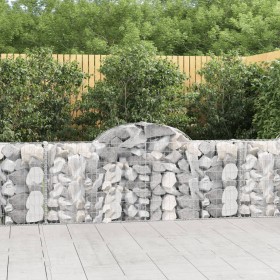 Cestas de gaviones 13 uds forma de arco hierro 200x30x80/100 cm en Macetas y jardineras | Comprar online en Foru.es