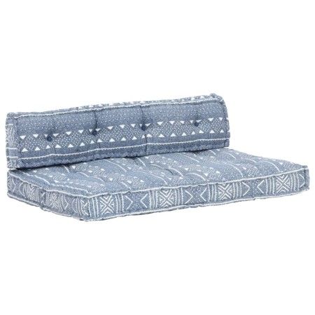 Cojín para sofá de palés tela añil patchwork de vidaXL, Cojines para sillas y sofás - Ref: Foro24-287721, Precio: 146,56 €, D...