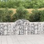 Cestas de gaviones 15 uds forma de arco hierro 200x30x80/100 cm en Macetas y jardineras | Comprar online en Foru.es