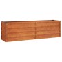 Arriate oxidado de acero corten 160x40x45 cm de vidaXL, Maceteros y jardineras - Ref: Foro24-151952, Precio: 58,72 €, Descuen...
