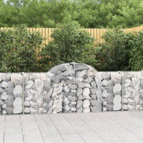 Cestas de gaviones 20 uds forma de arco hierro 200x30x80/100 cm en Macetas y jardineras | Comprar online en Foru.es