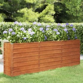 Arriate oxidado de acero corten 240x40x77 cm de vidaXL, Maceteros y jardineras - Ref: Foro24-151955, Precio: 100,78 €, Descue...