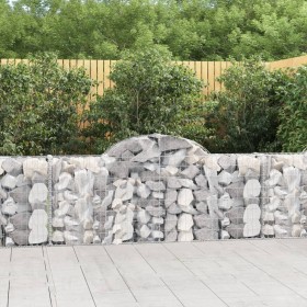 Cestas de gaviones 40 uds forma de arco hierro 200x30x80/100 cm en Macetas y jardineras | Comprar online en Foru.es