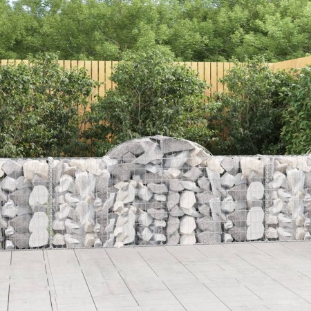 Cestas de gaviones 40 uds forma de arco hierro 200x30x80/100 cm en Macetas y jardineras | Comprar online en Foru.es