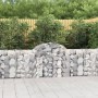 Cestas de gaviones 40 uds forma de arco hierro 200x30x80/100 cm en Macetas y jardineras | Comprar online en Foru.es