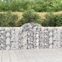 Cestas de gaviones 6 uds forma de arco hierro 200x30x100/120 cm en Macetas y jardineras | Comprar online en Foru.es